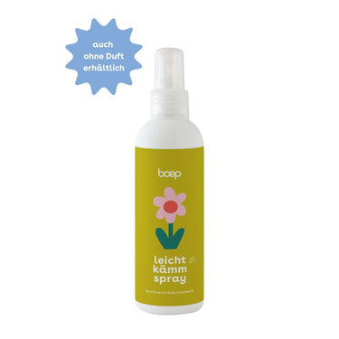 Das Leichtkämmspray von das boep hilft gegen zerzauste Kinderhaare