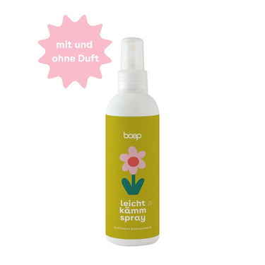 Das Leichtkämmspray von das boep hilft gegen zerzauste Kinderhaare