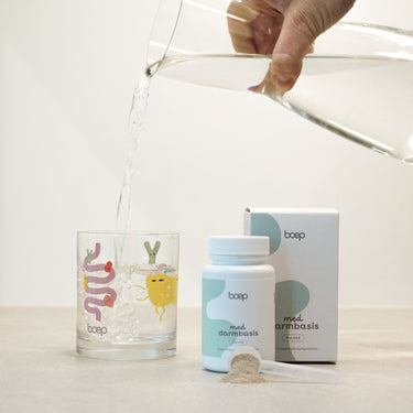 boep med Darmbasis Pulver und boep Darmbasis Glas 