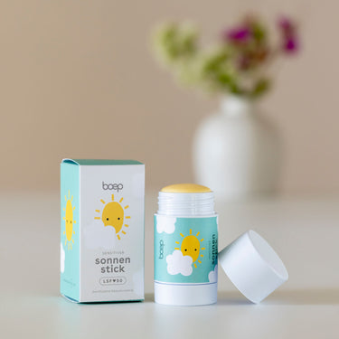 Sensitiver Sonnenstick LSF 50 von das boep, vegan und ohne Duftstoffe für unterwegs