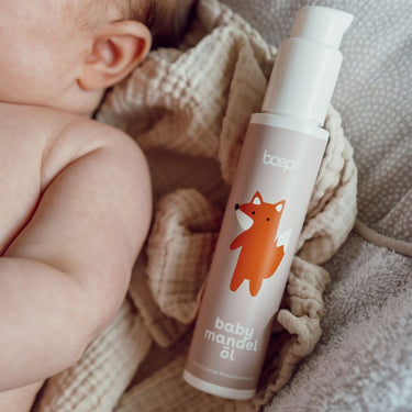 Babymandelöl von das boep zur Neugeborenenpflege und Erstausstattung